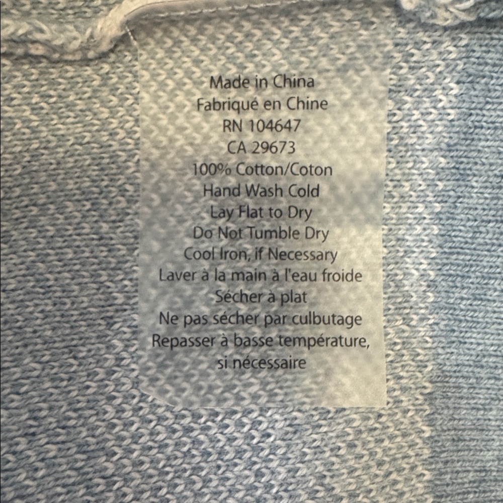 Kinross Gingham Cardigan NWOT 🩵 - Picture 3 of 8